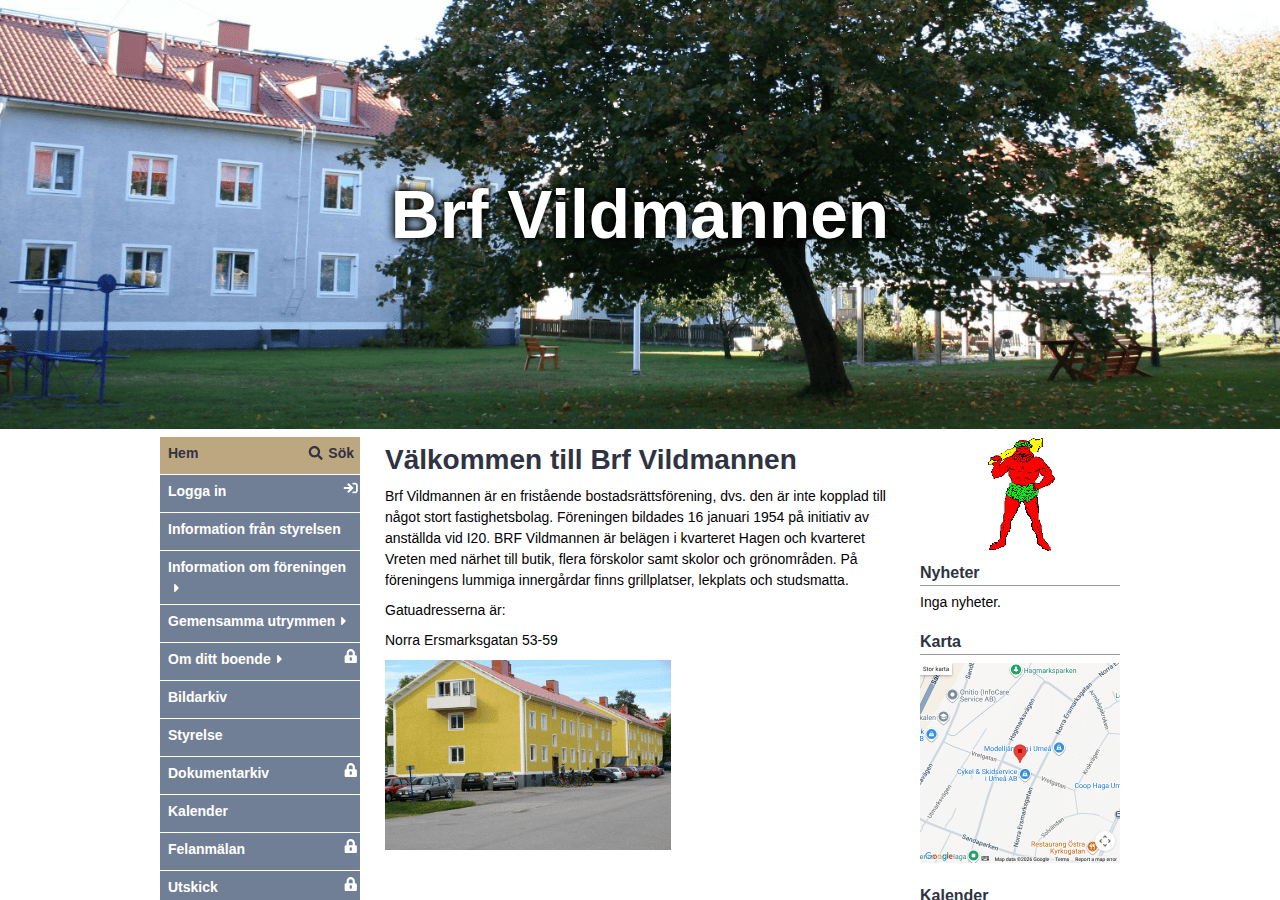 Screenshot of vildmannen.se