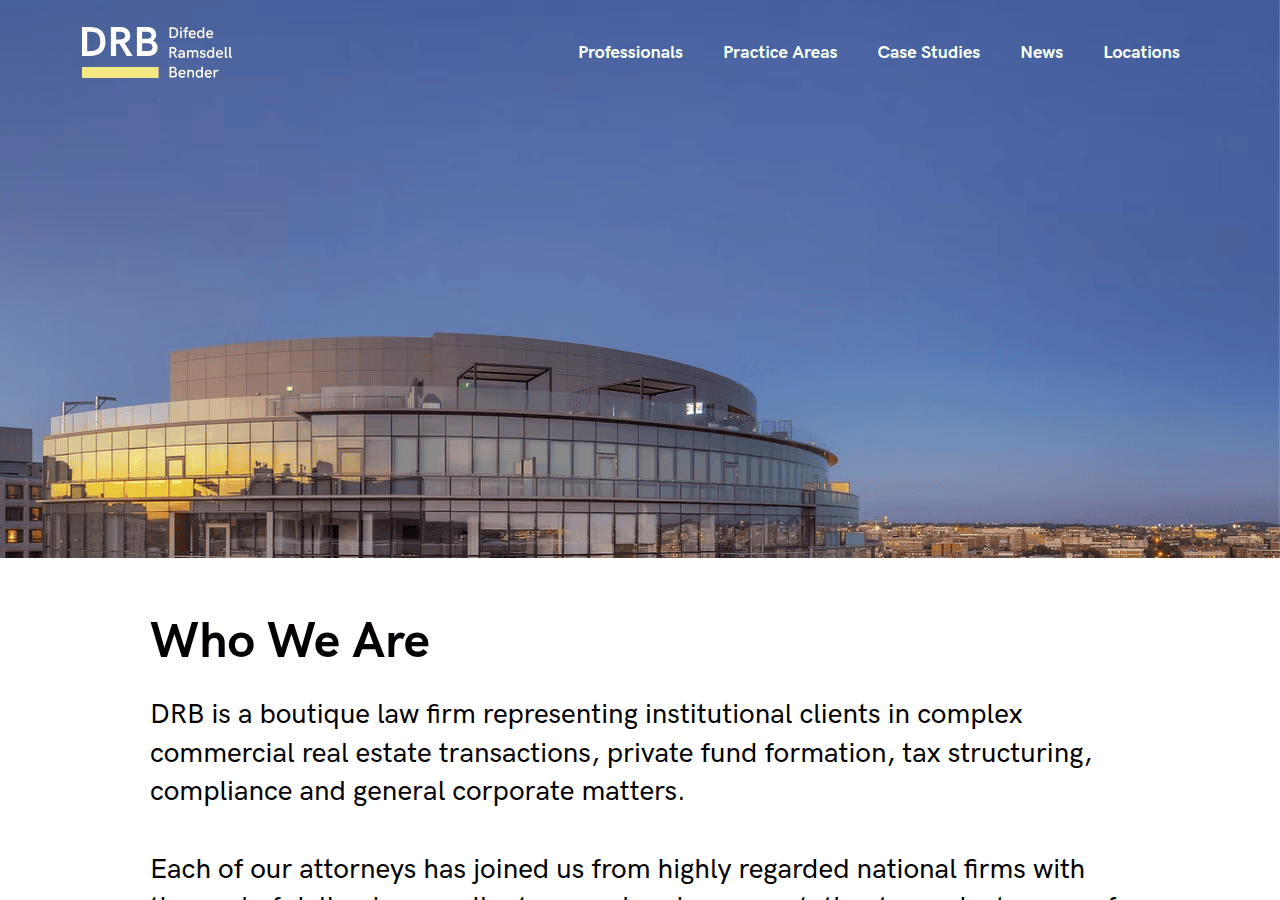 Screenshot of drb-law.com