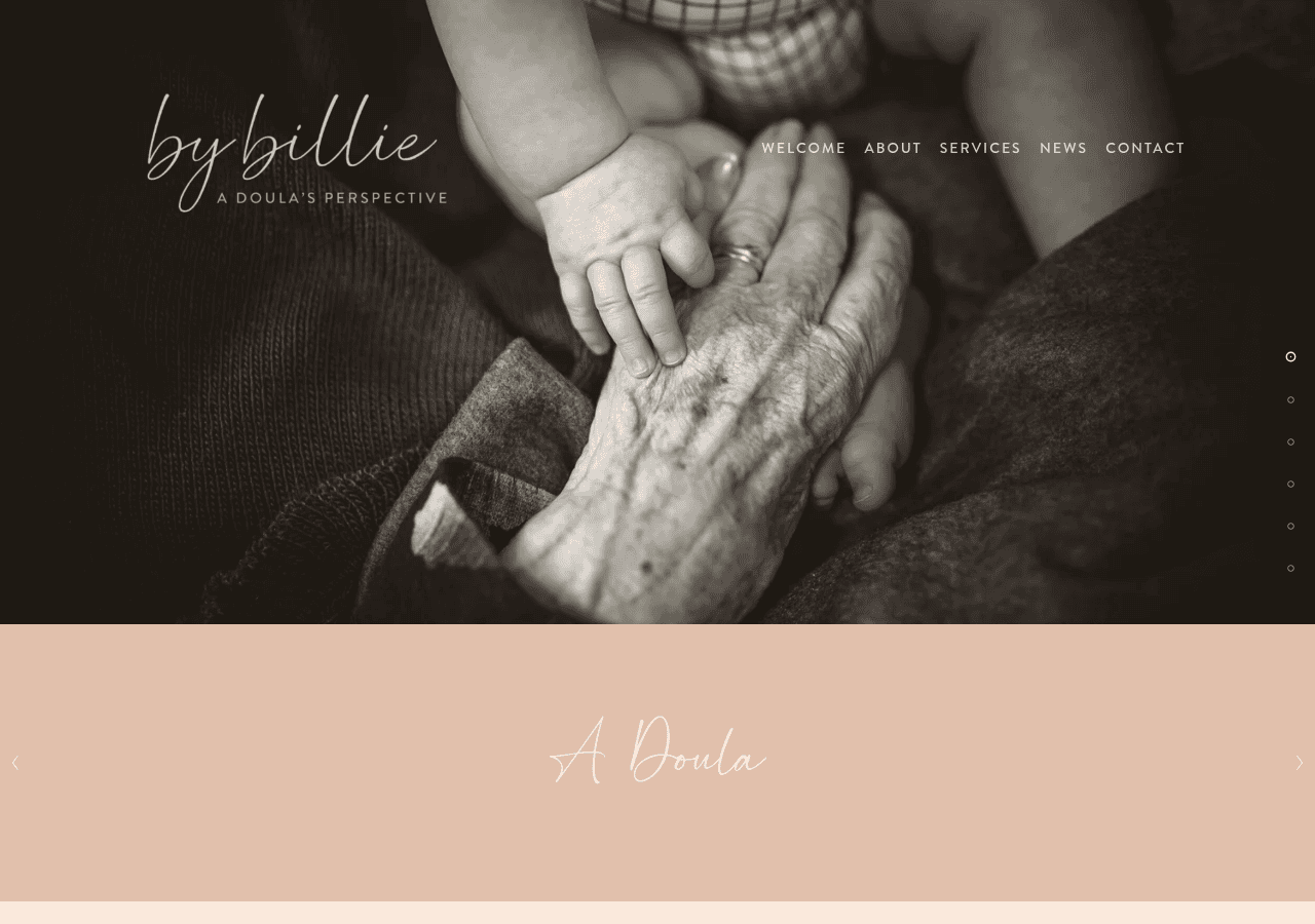 Screenshot of doulabybillie.com.au