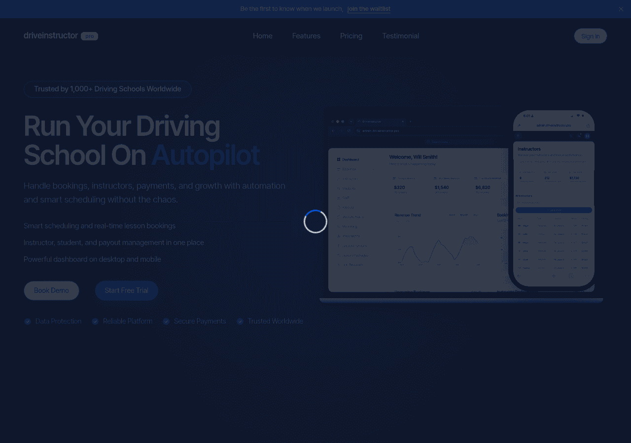 Screenshot of driveinstructor.pro