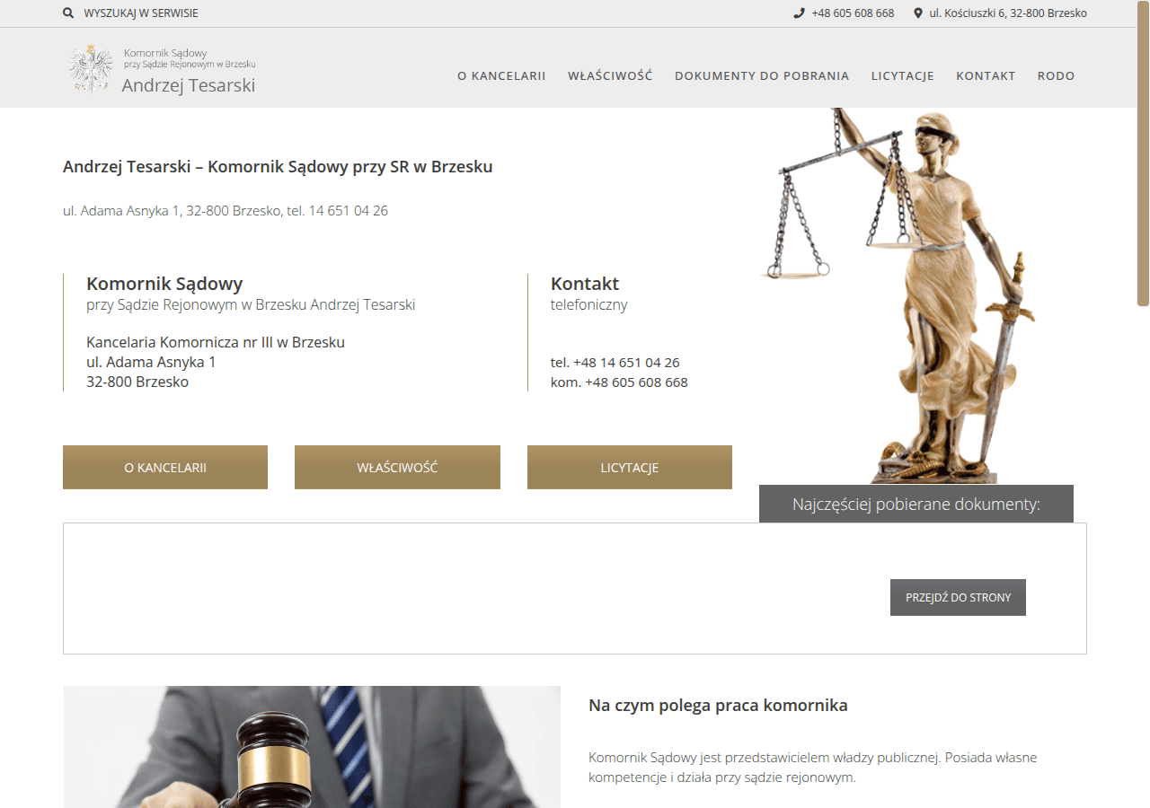 Screenshot of komornik-brzesko.pl