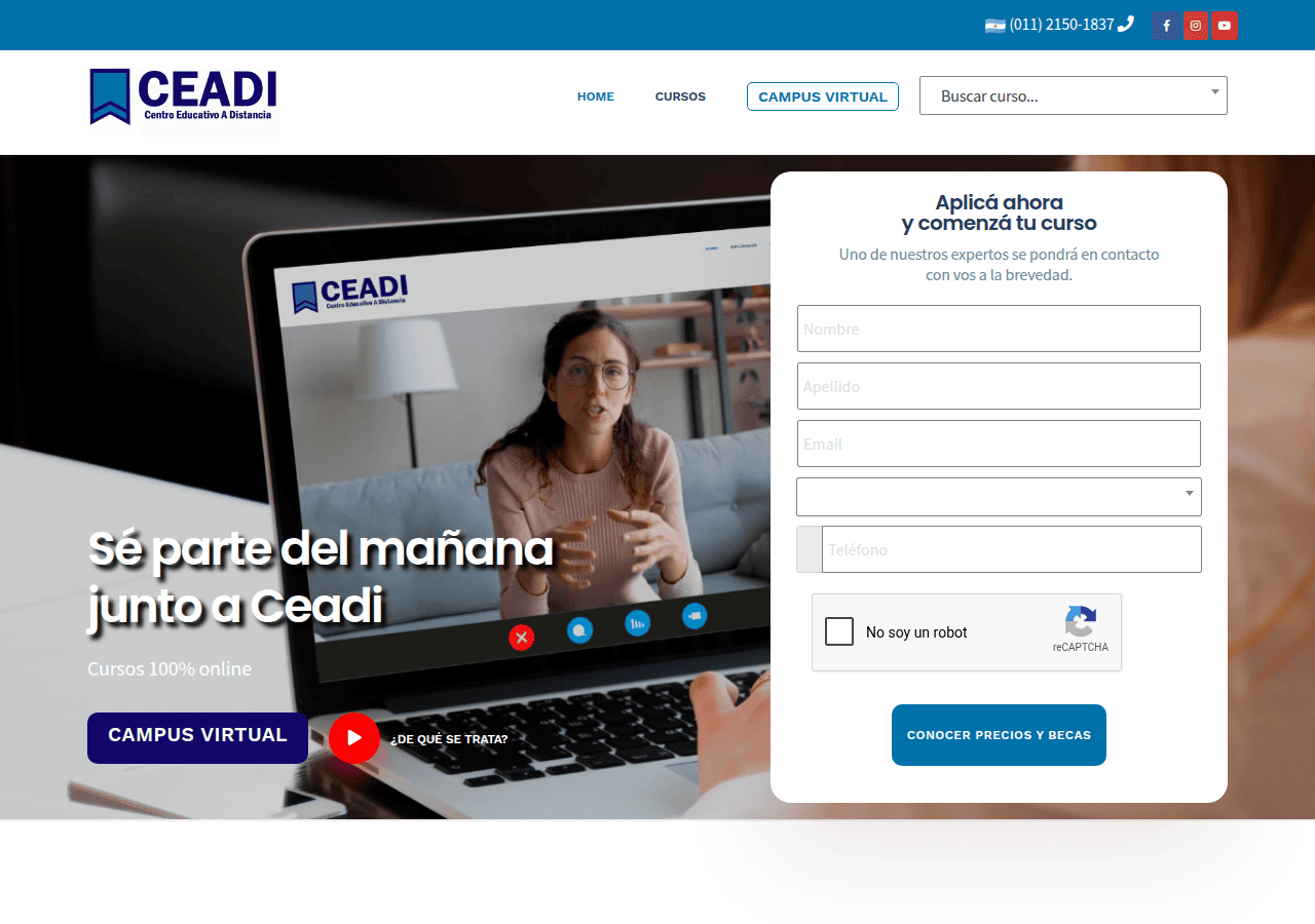 Screenshot of ceadi.com.ar