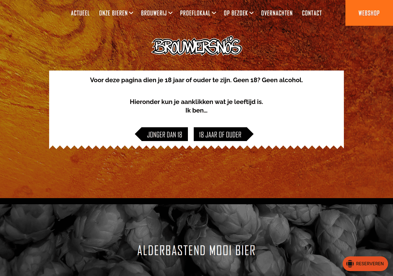 Screenshot of brouwersnos.nl