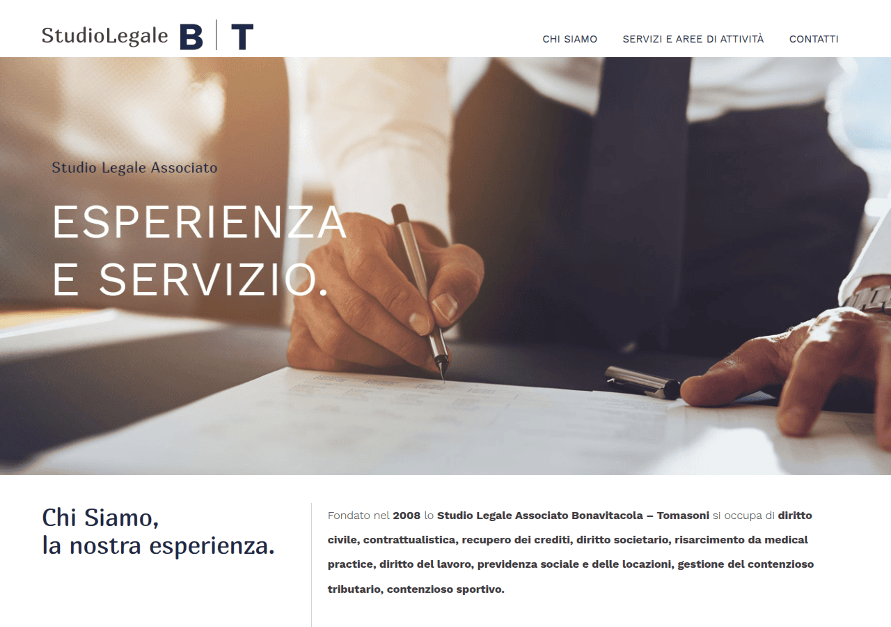 Screenshot of studiolegalebt.com