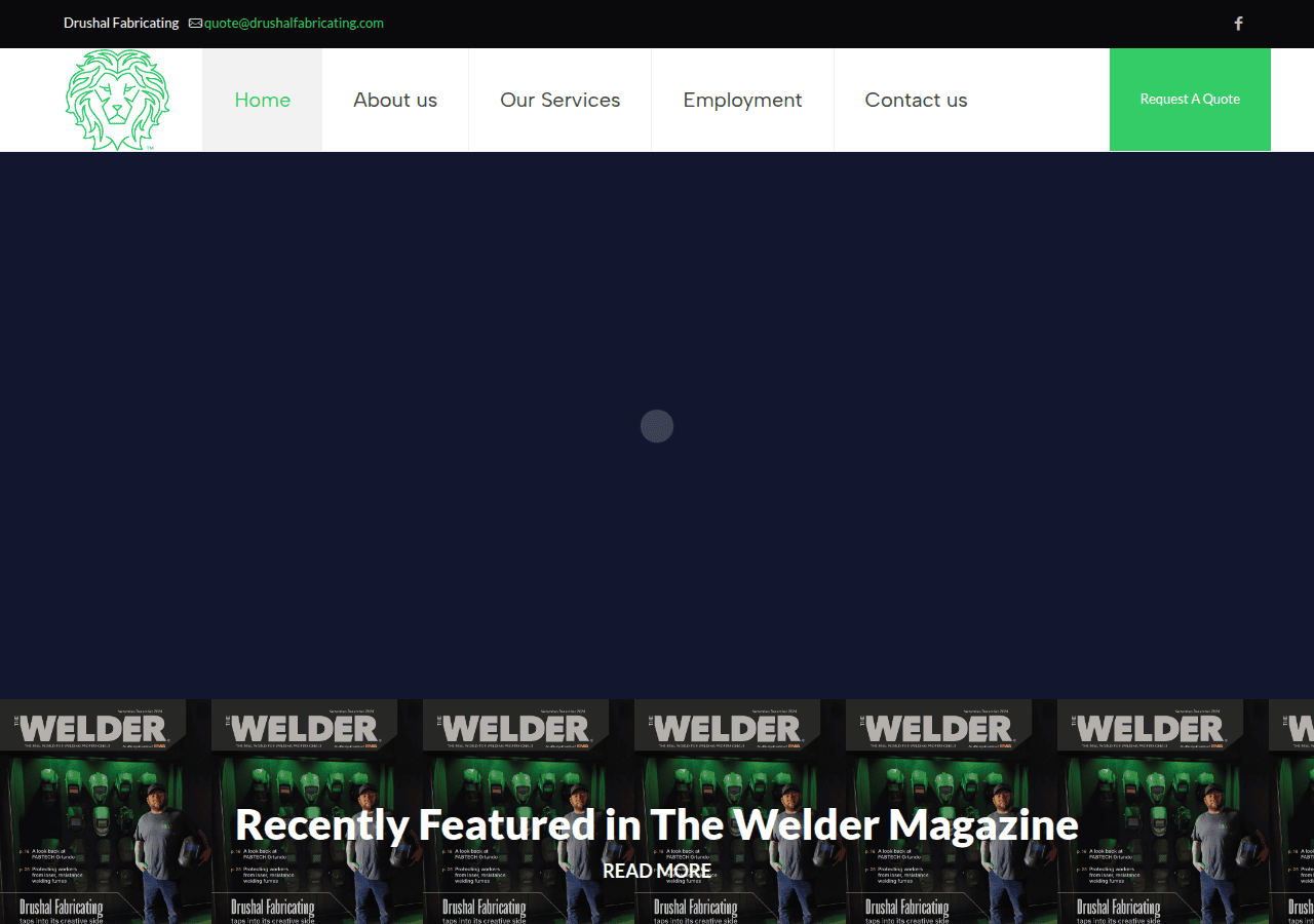 Screenshot of drushalfabricating.com