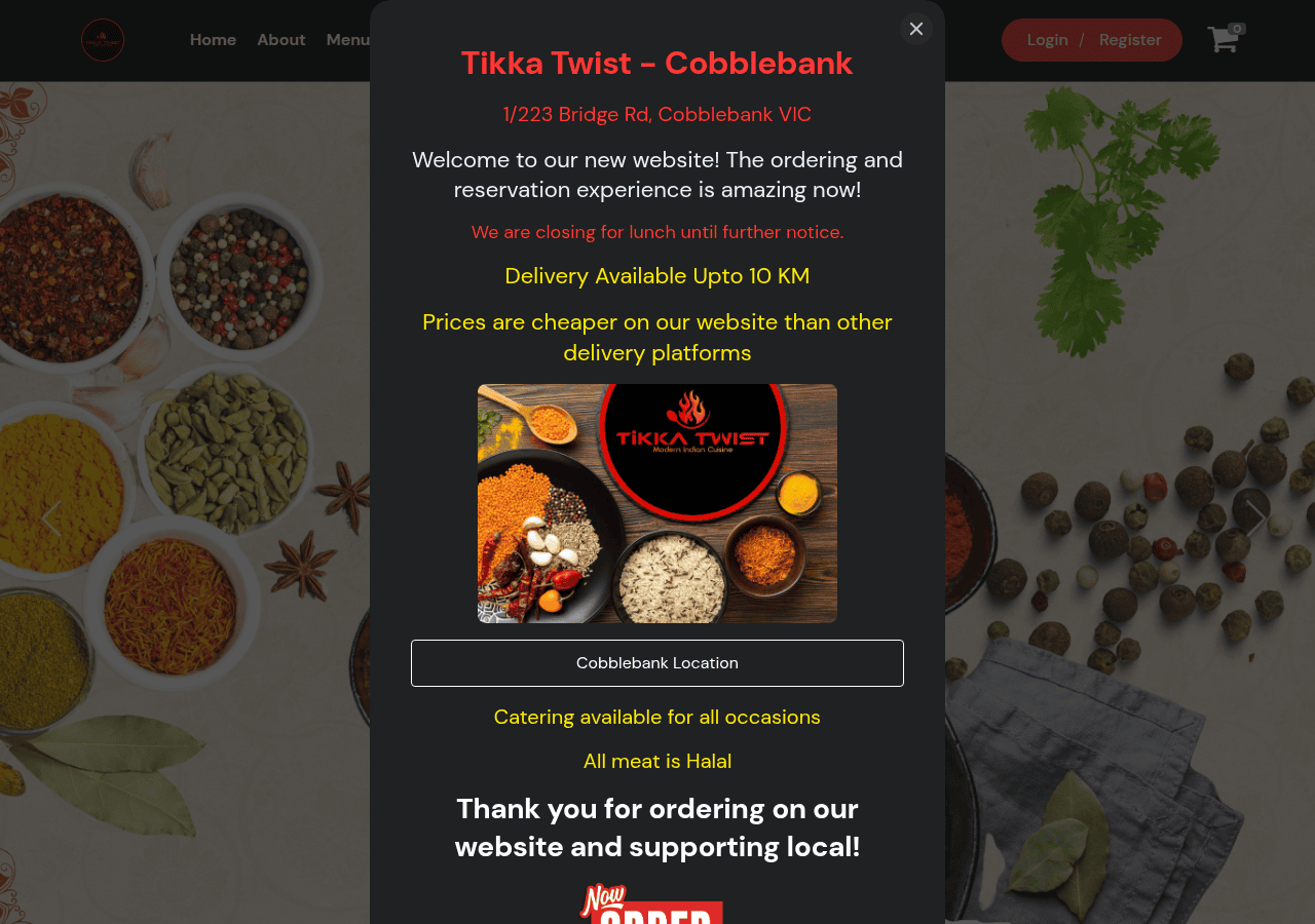 Screenshot of tikkatwist.com.au