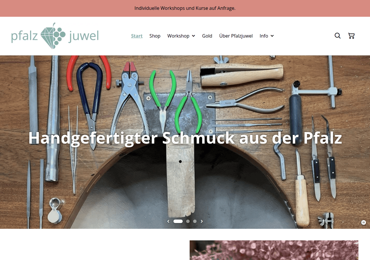 Screenshot of pfalzjuwel.com