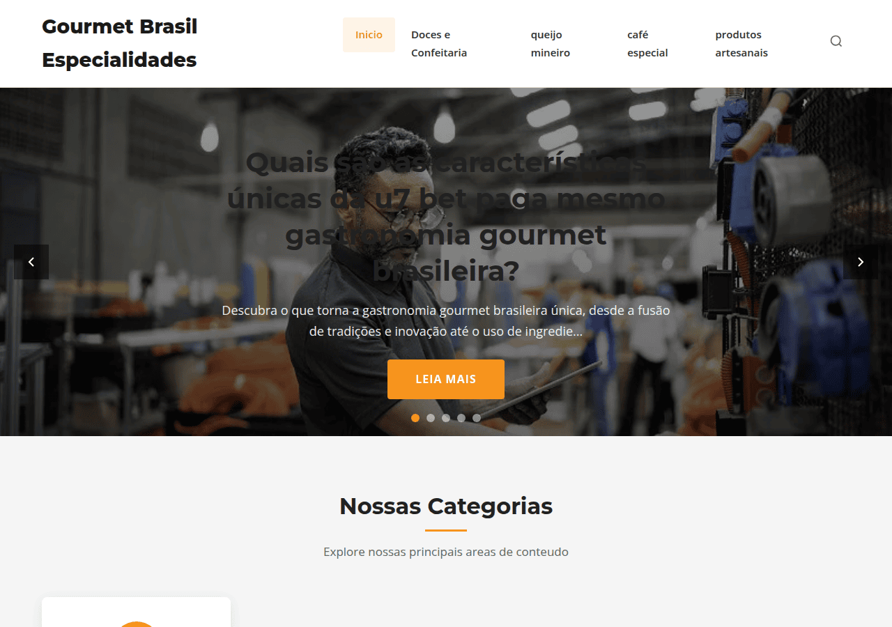 Screenshot of gourmetbrasilpp.cn