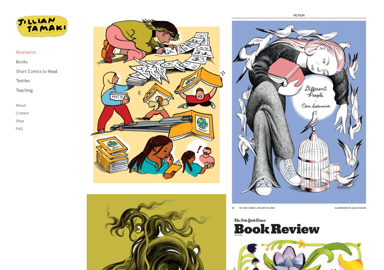 Screenshot of jilliantamaki.com