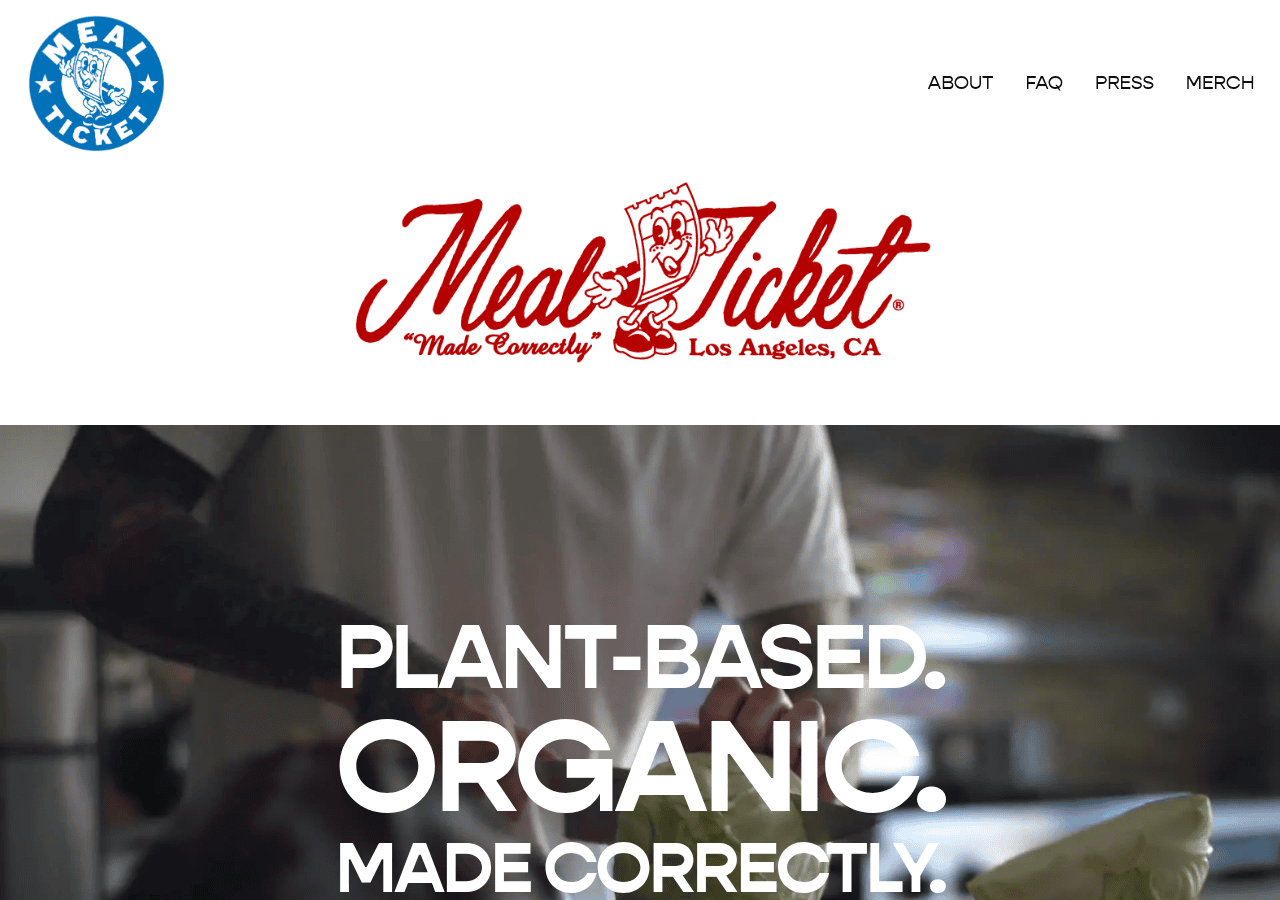 Screenshot of mealticketla.com