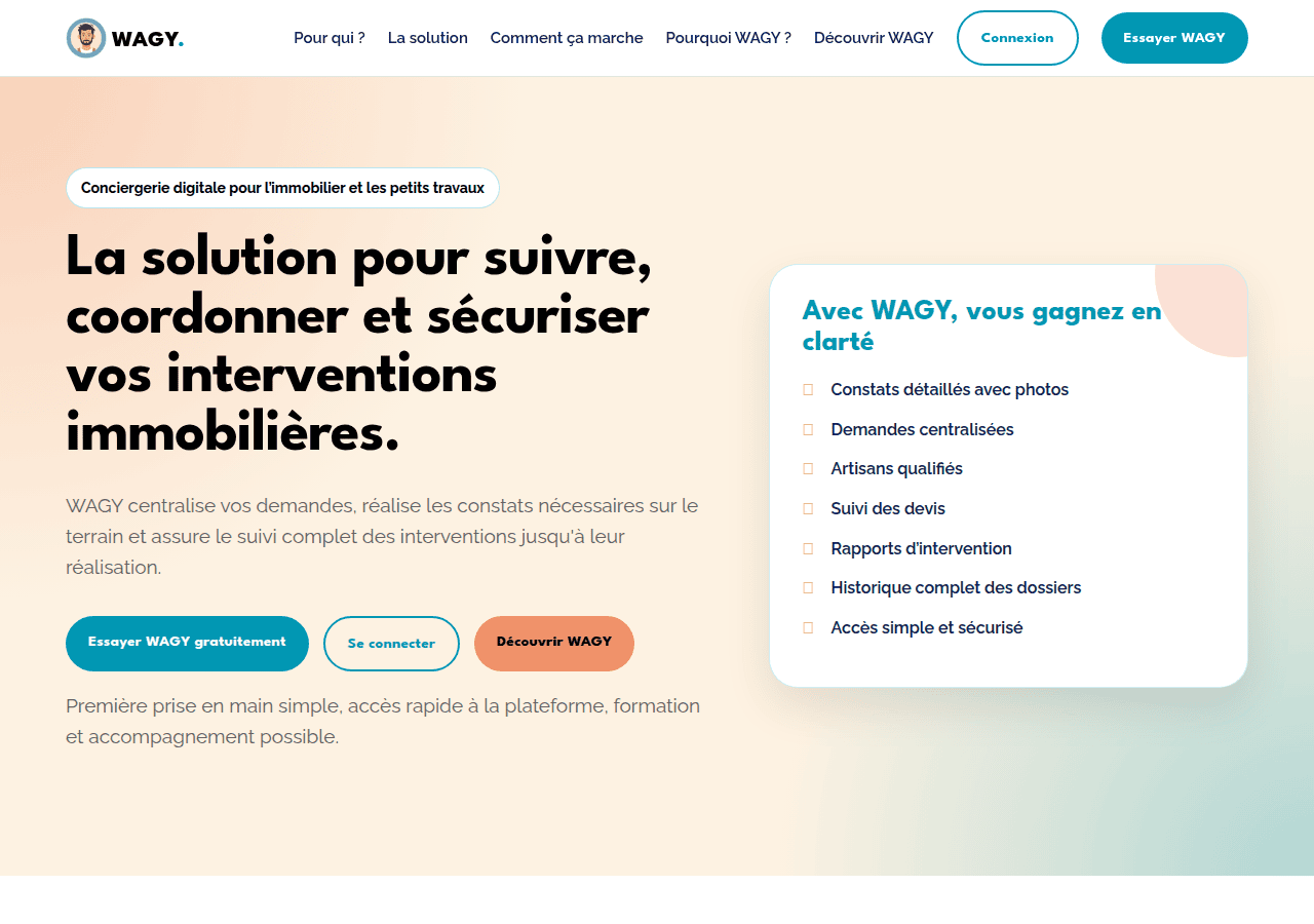 Screenshot of wagy-conciergerie.com