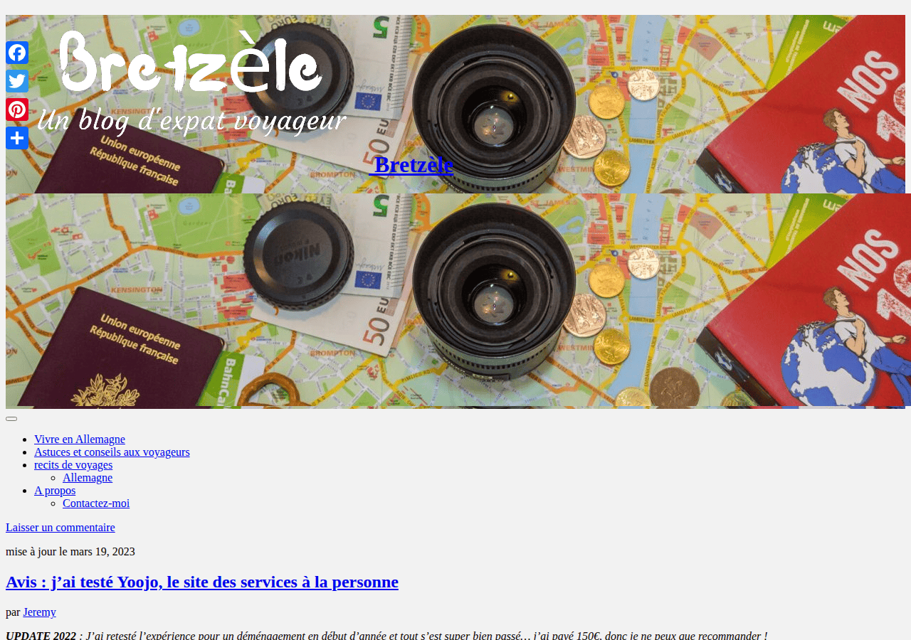 Screenshot of bretzele.com