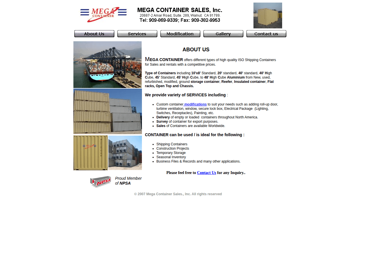 Screenshot of megaconusa.com