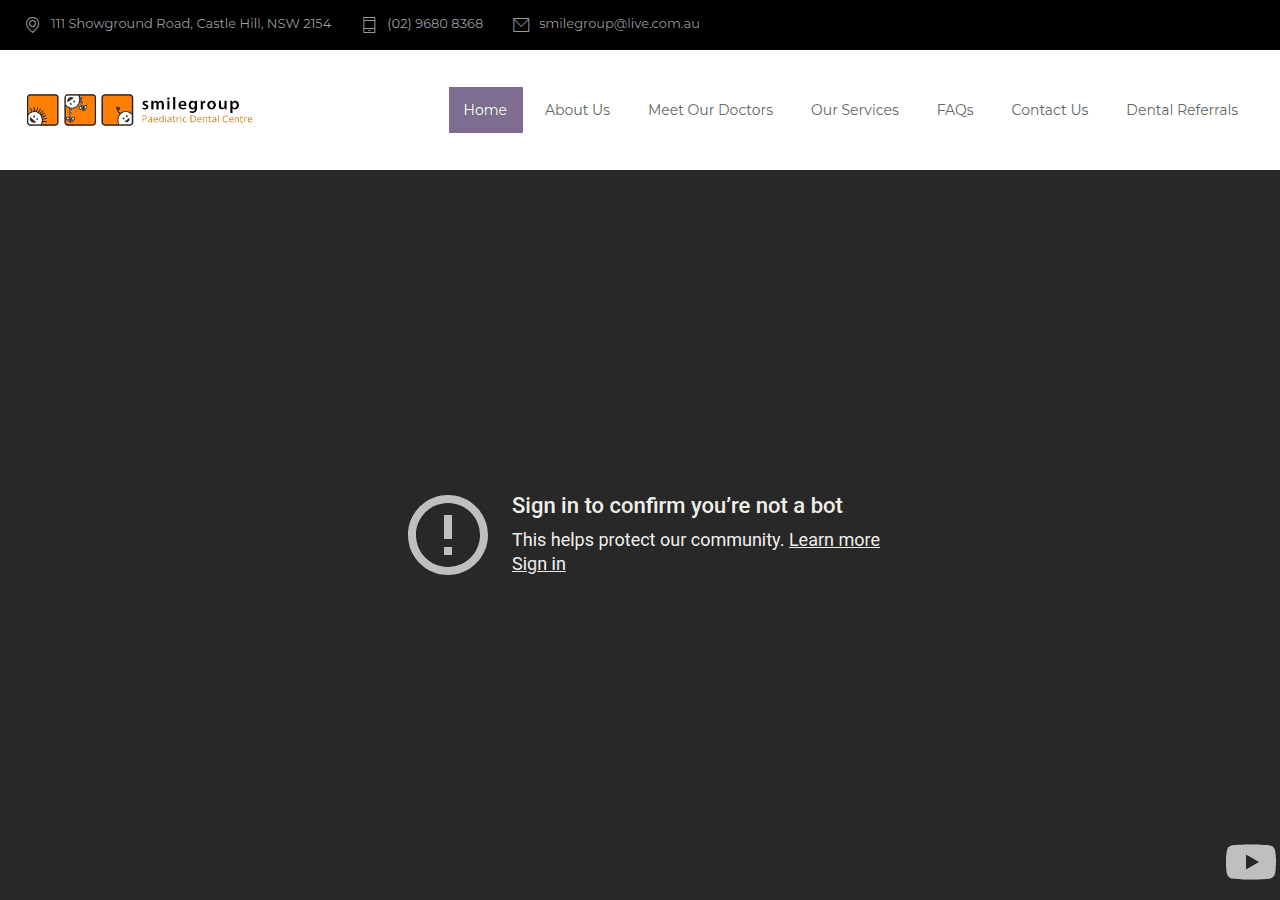 Screenshot of smilegroup.com.au