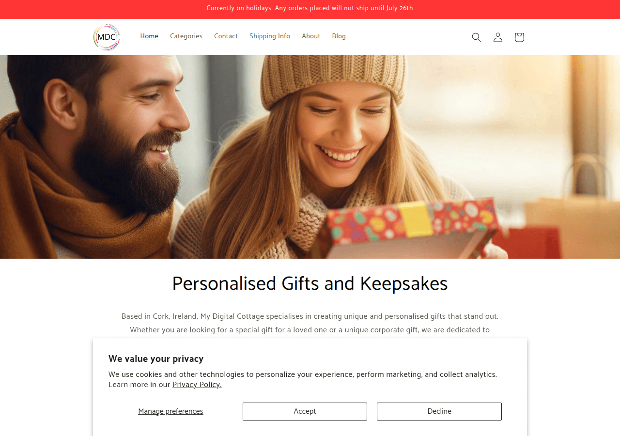 Screenshot of mydigitalcottage.com