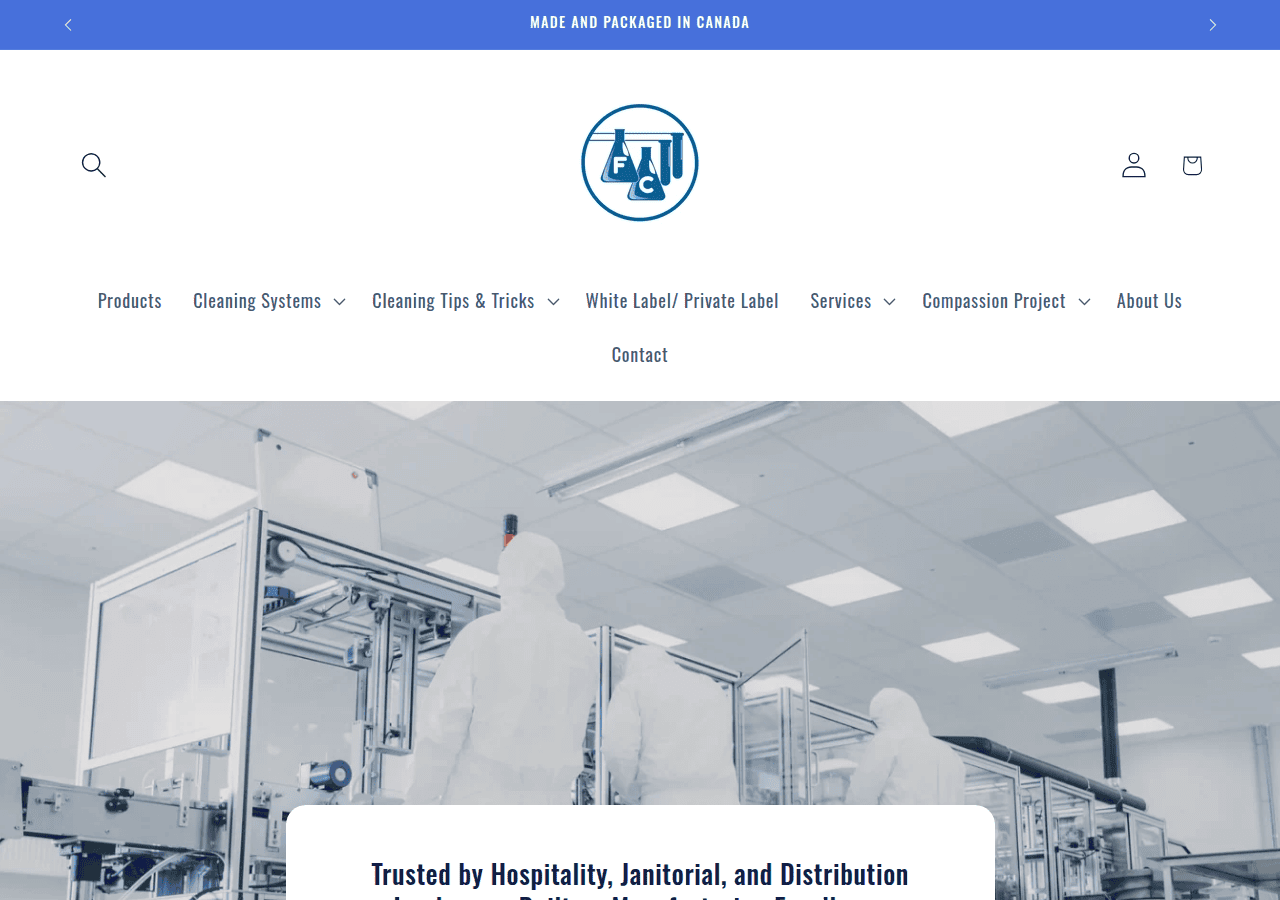 Screenshot of firstchemical.com
