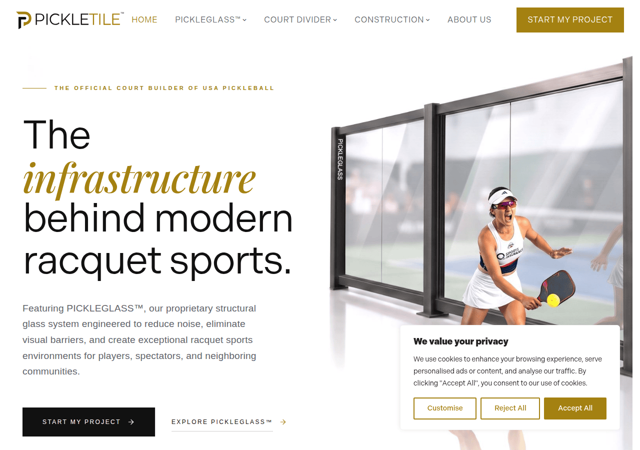 Screenshot of pickletile.com