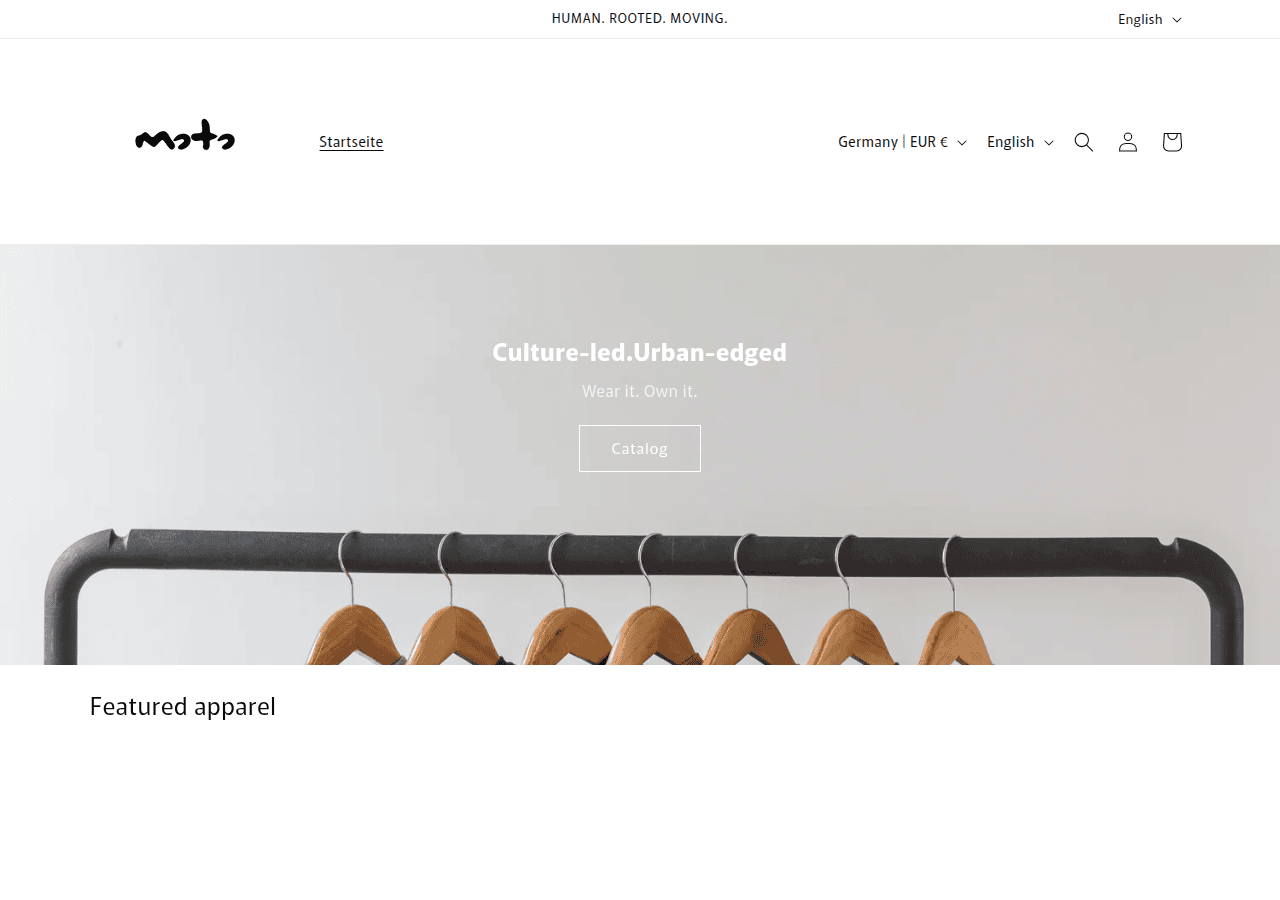 Screenshot of mctcapparel.com