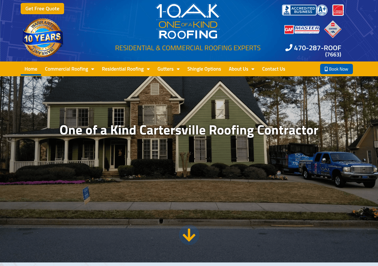 Screenshot of 1oakroofing.com