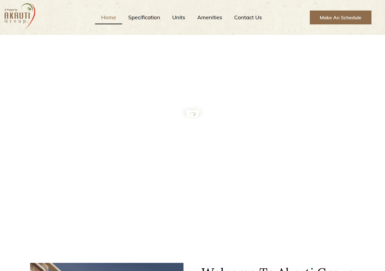 Screenshot of akrutigroupvadodara.com