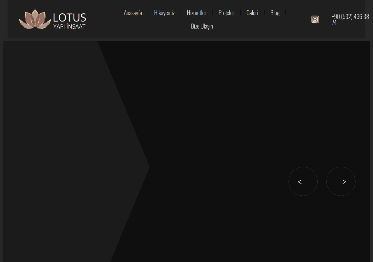 Screenshot of lotusyapiizmir.com.tr