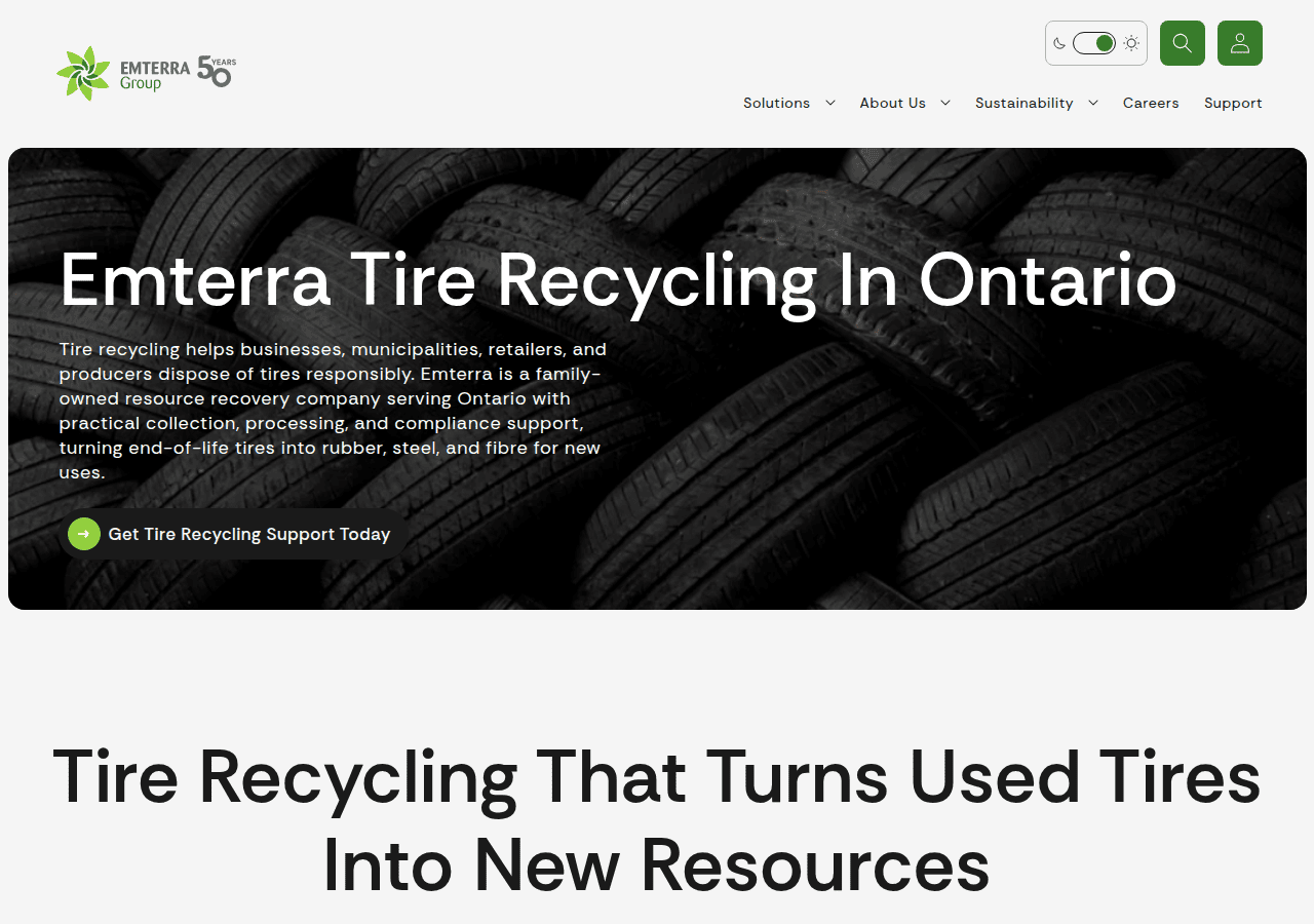 Screenshot of emterra.ca