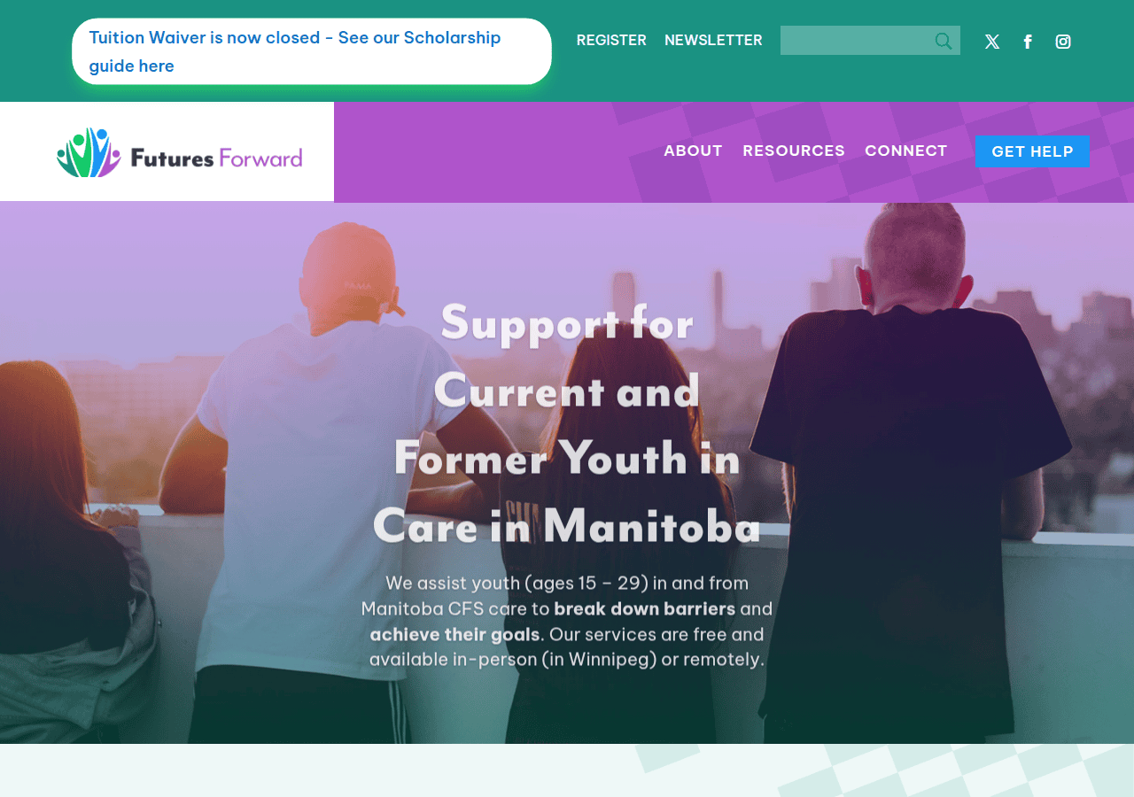 Screenshot of futuresforward.ca