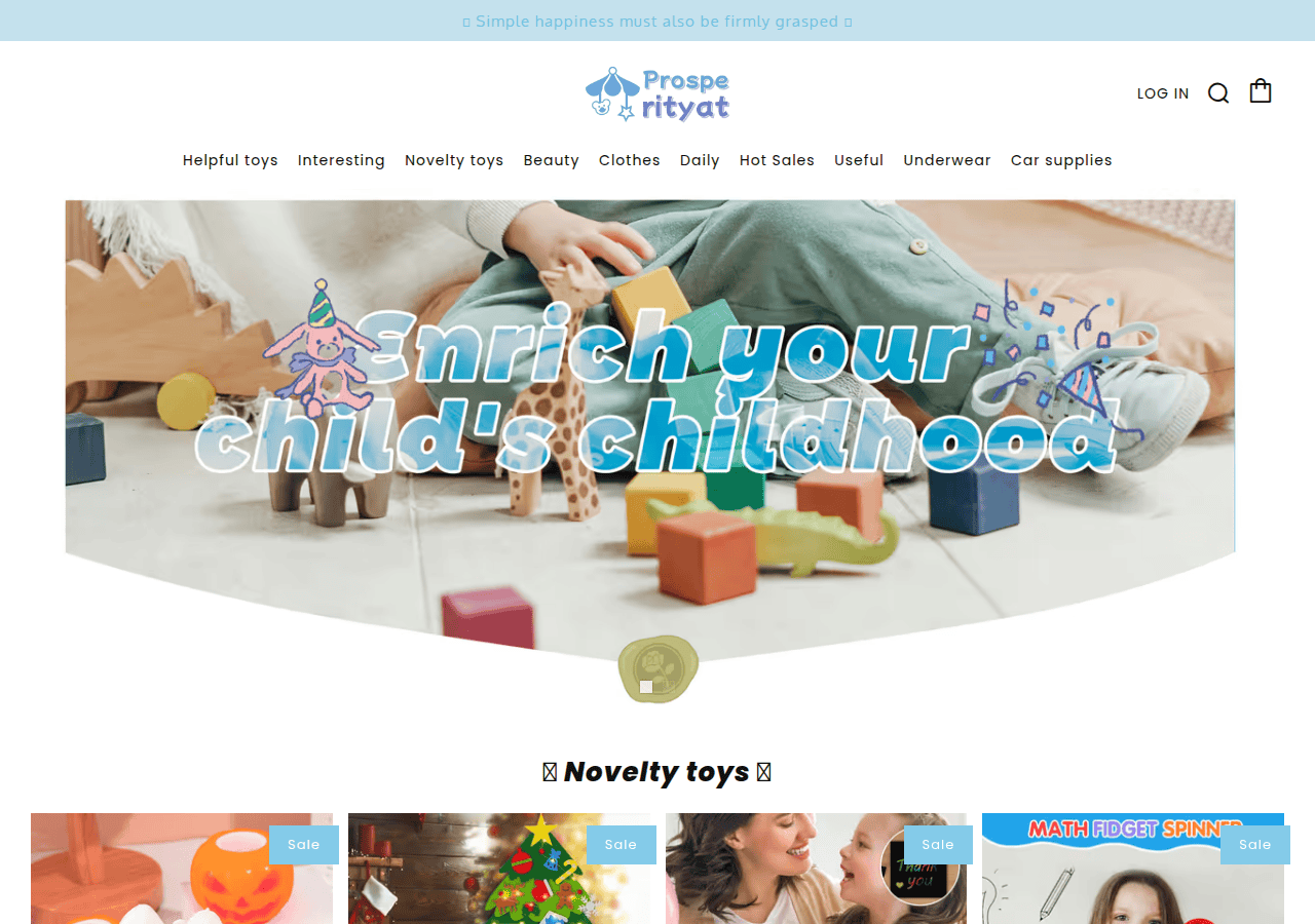 Screenshot of prosperityat.com