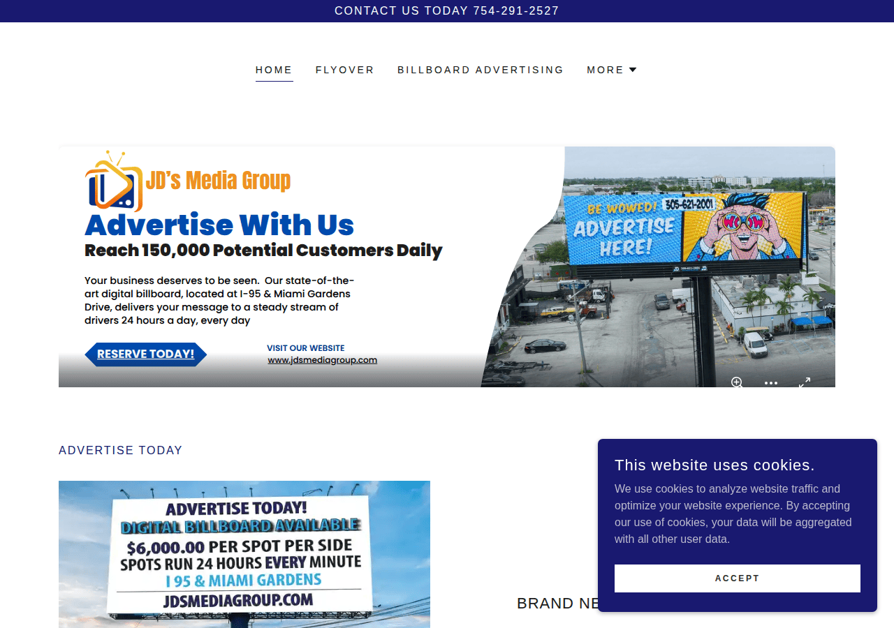 Screenshot of jdsmediagroup.com