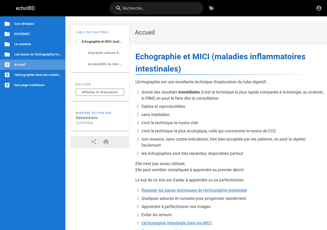 Screenshot of echoibd.org