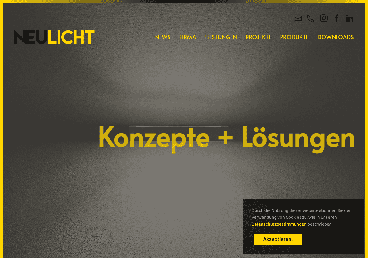 Screenshot of neu-licht.ch