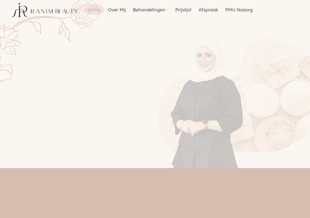 Screenshot of ranimbeauty.nl