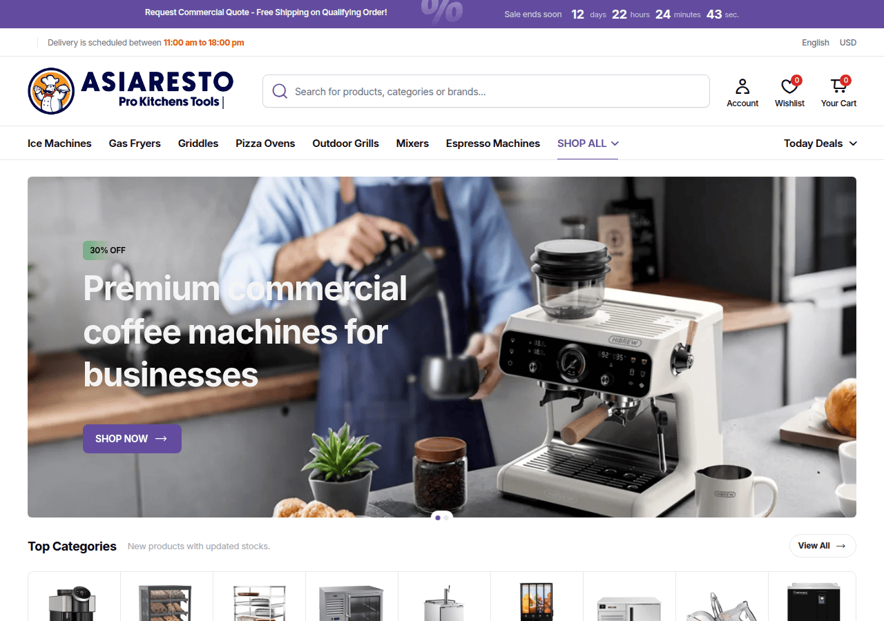 Screenshot of asiaresto.com