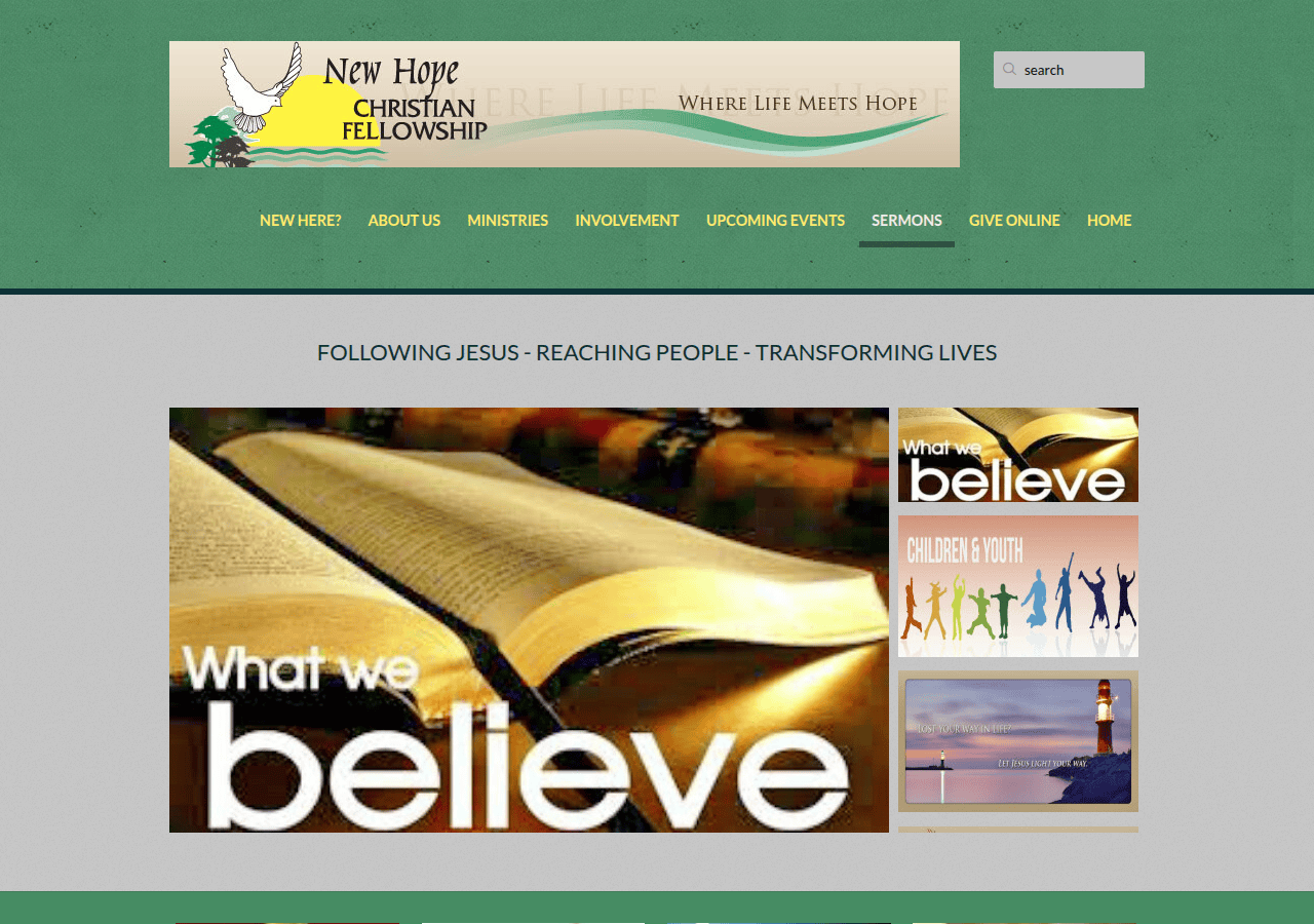 Screenshot of newhope4you.net