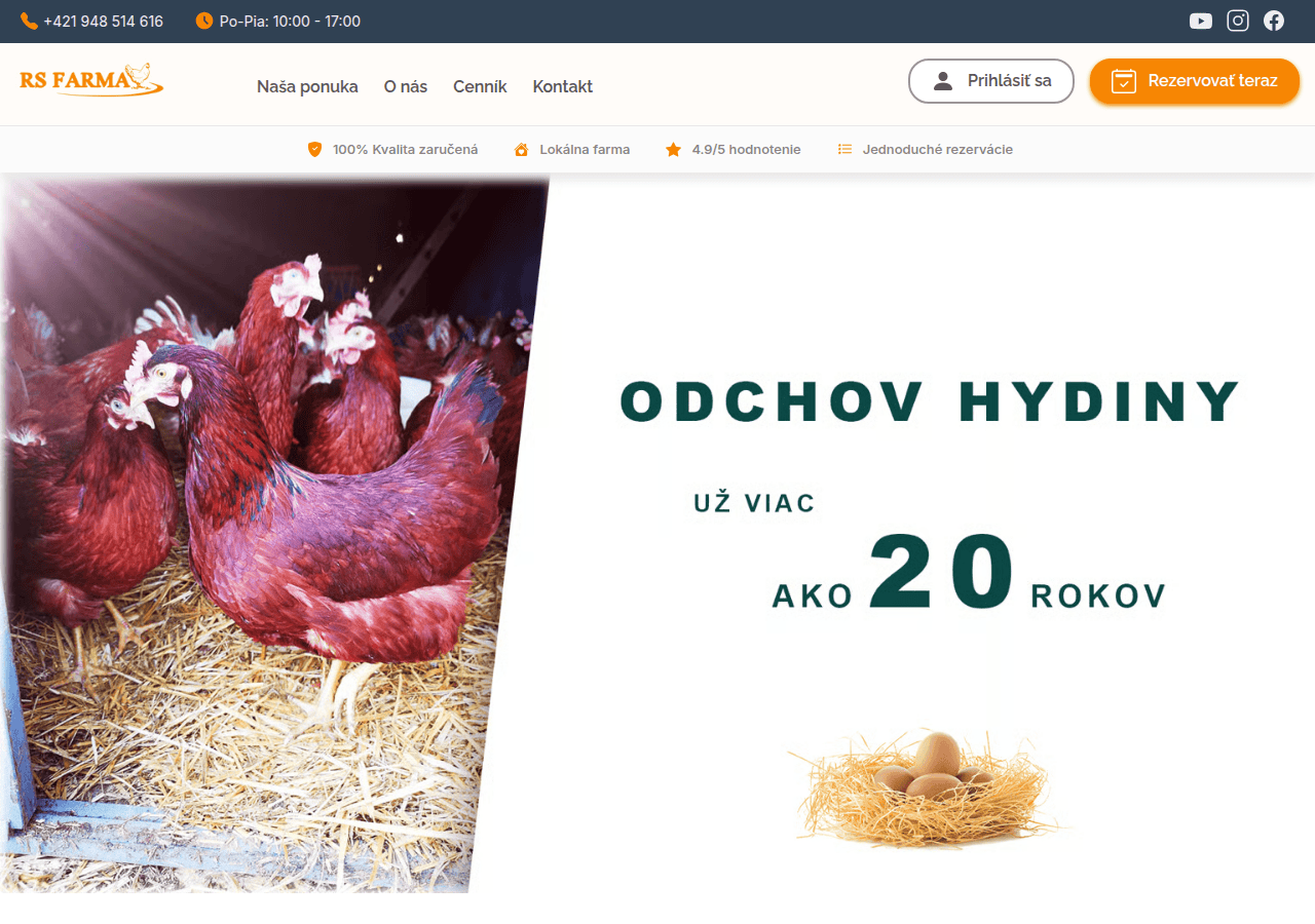 Screenshot of rsfarma.sk