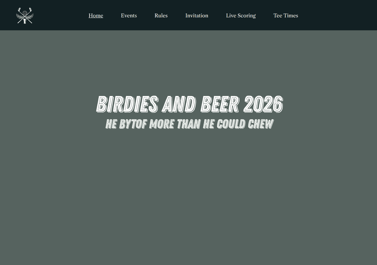 Screenshot of birdiesnbeer.com