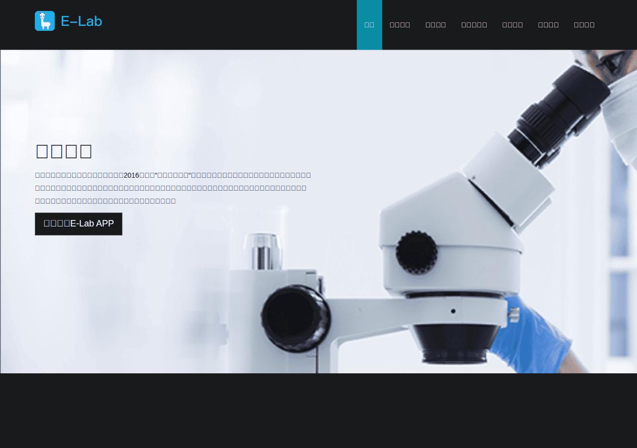 Screenshot of e-lab.cn