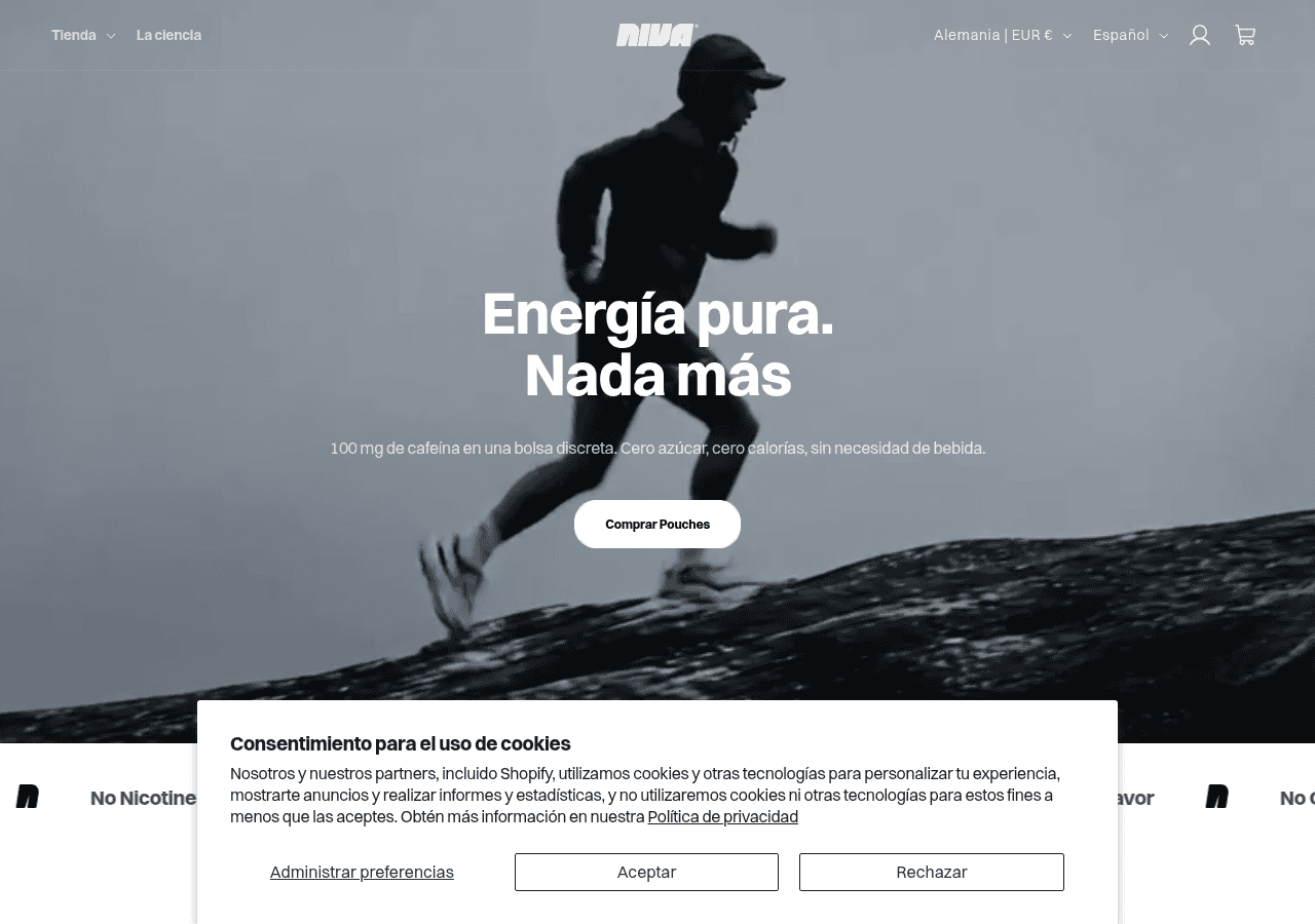 Screenshot of nivaenergy.com