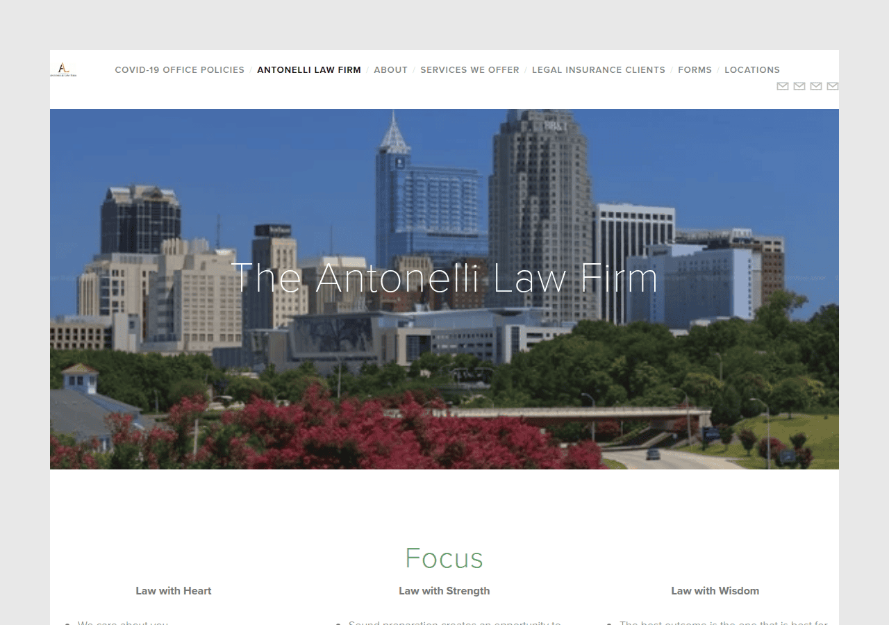 Screenshot of antonellilawfirm.com