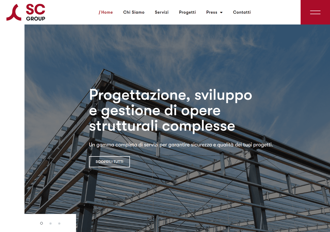 Screenshot of scgroupsrl.com