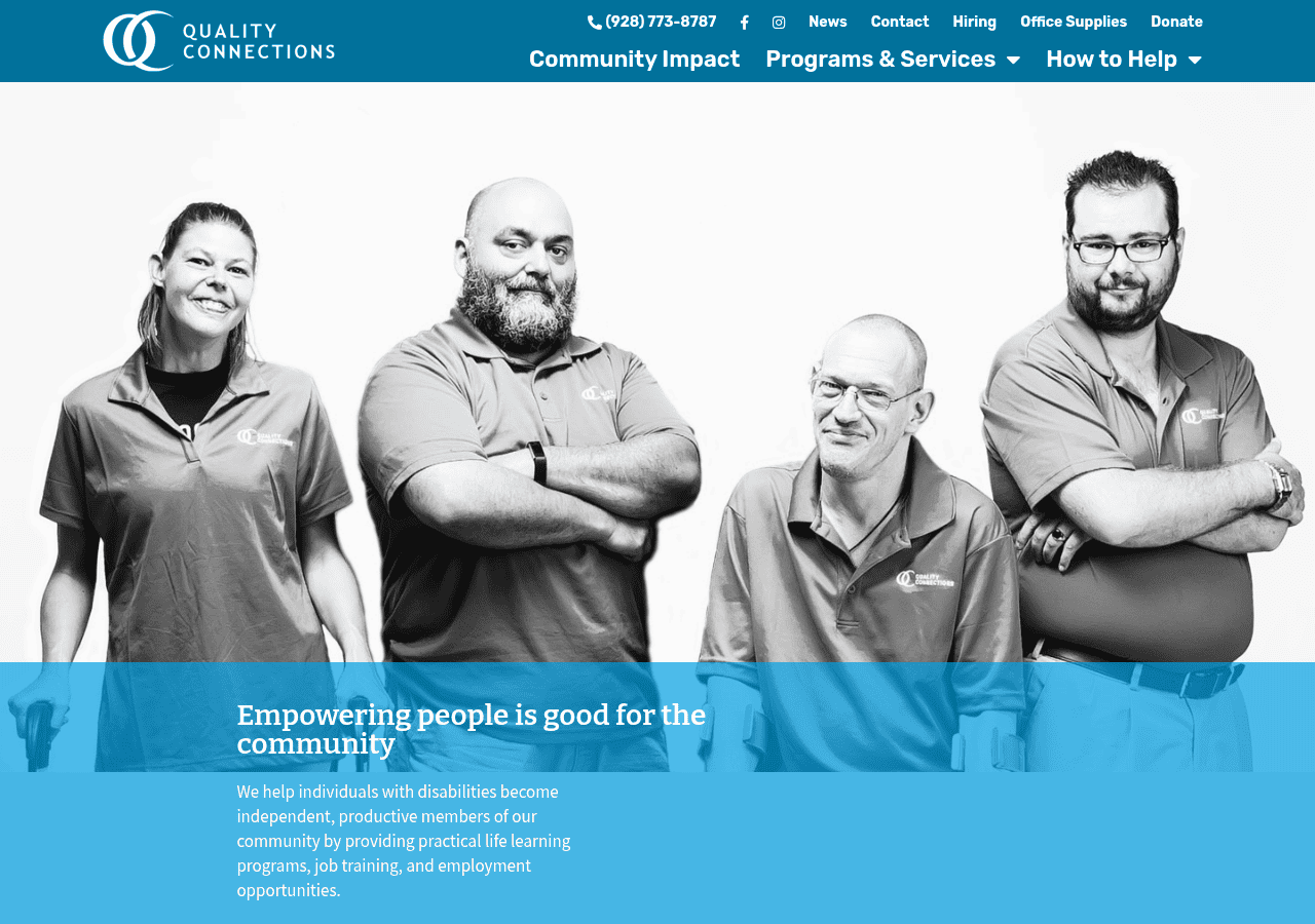 Screenshot of qualityconnections.org