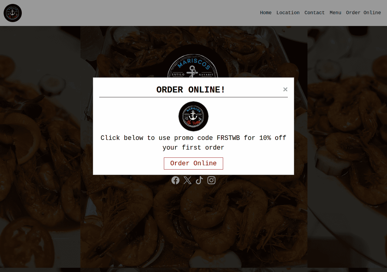 Screenshot of mariscoslavillams.com
