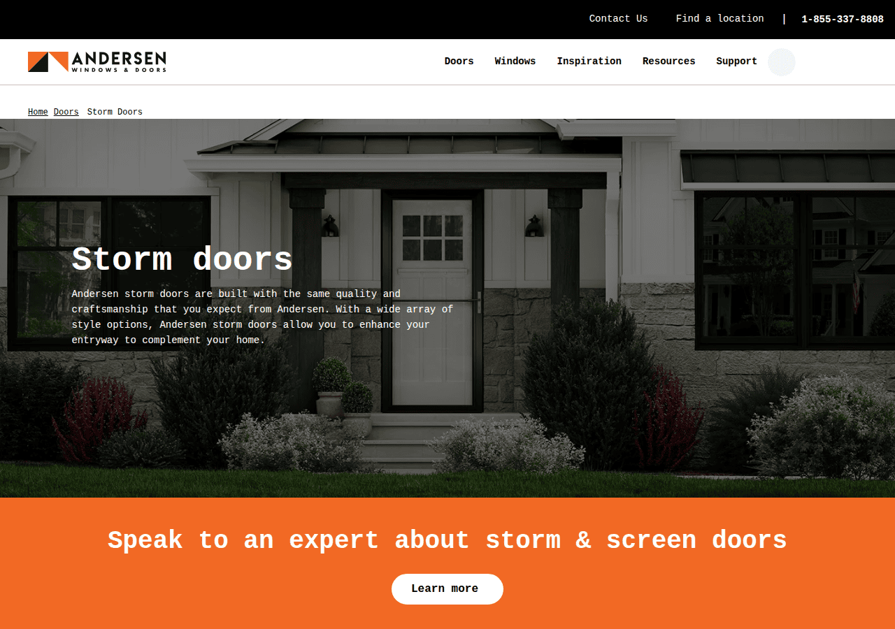 Screenshot of andersenhomedepot.com