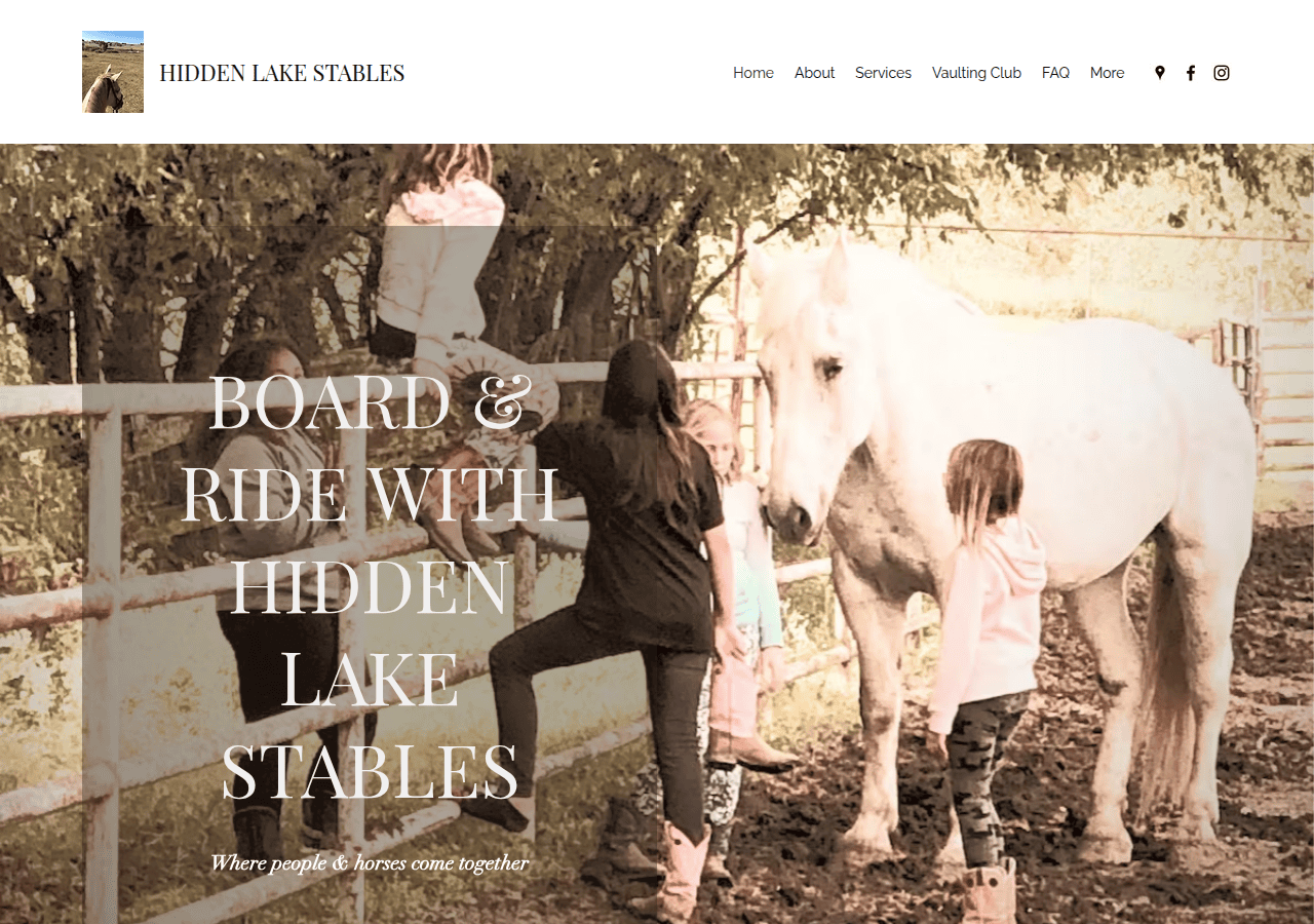 Screenshot of hiddenlakestablestx.com
