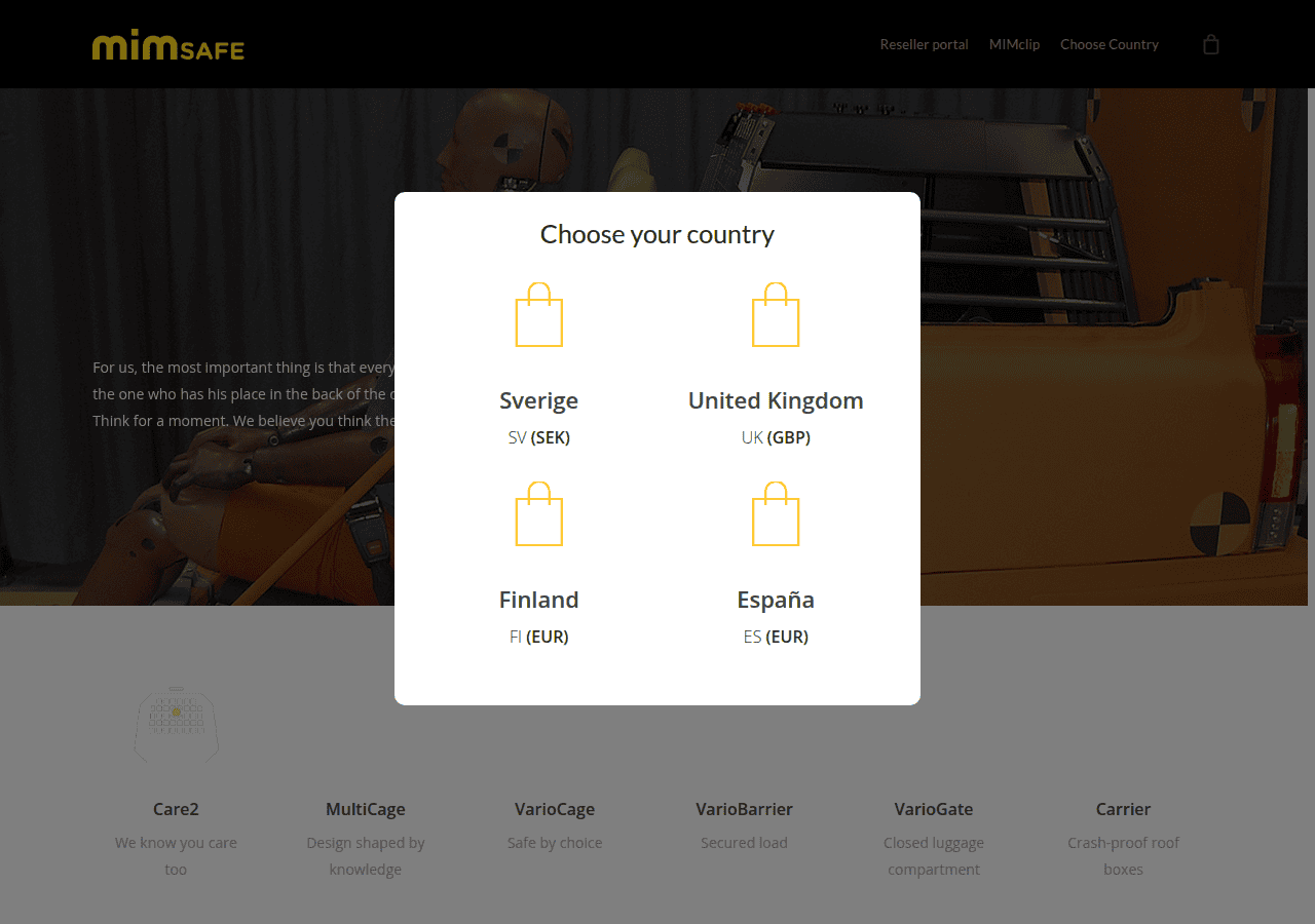 Screenshot of mimsafe.com