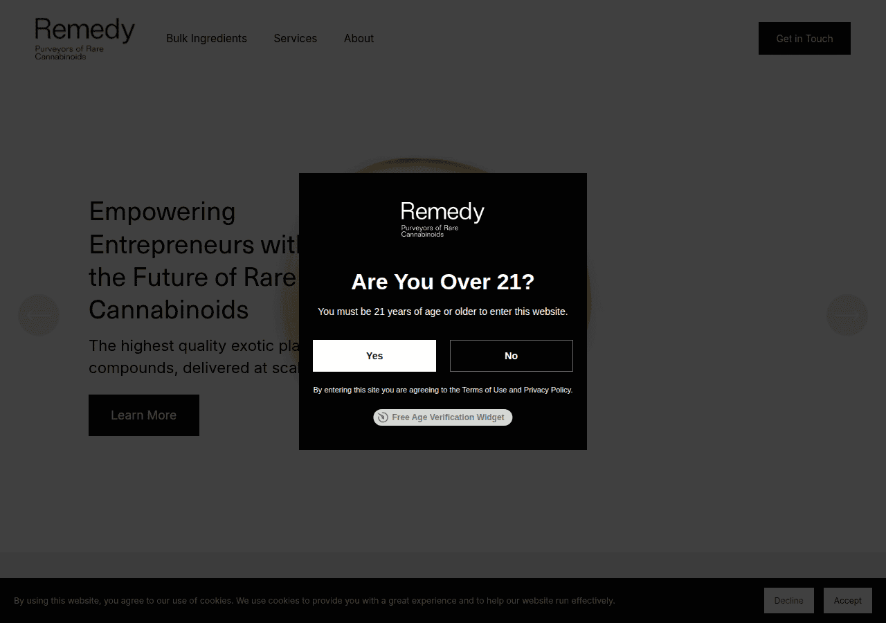 Screenshot of remedylabs.co
