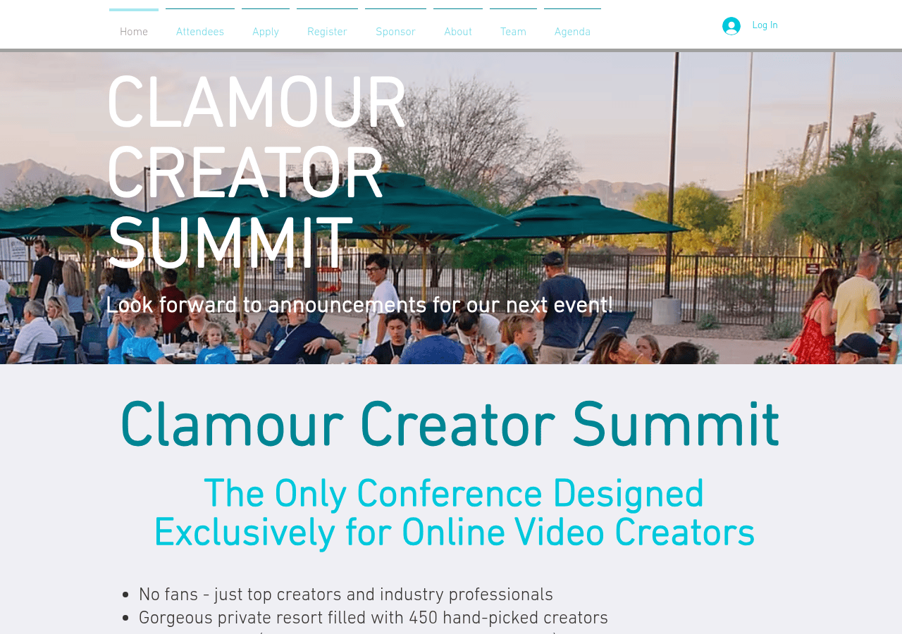 Screenshot of clamoursummit.com