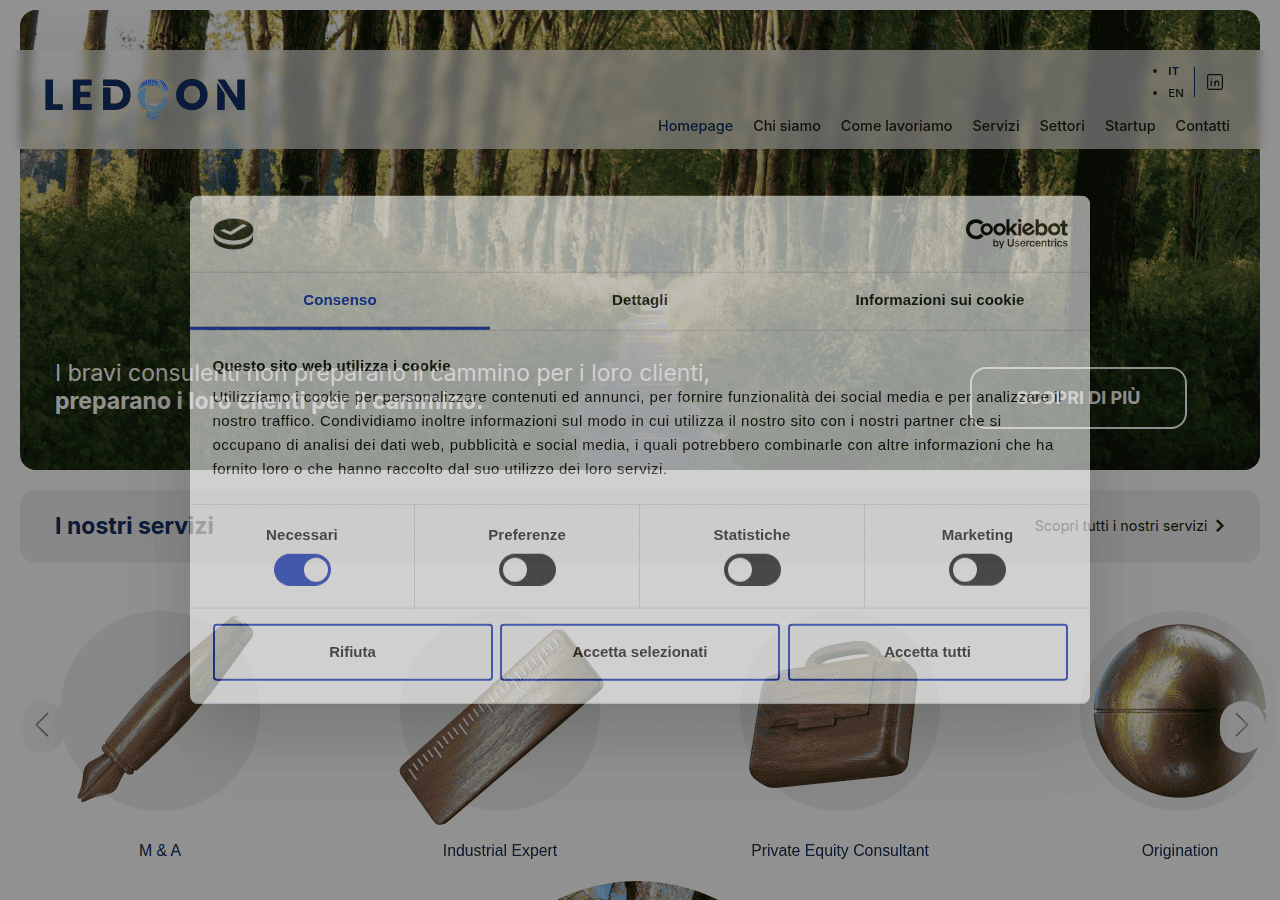 Screenshot of ledcon.it