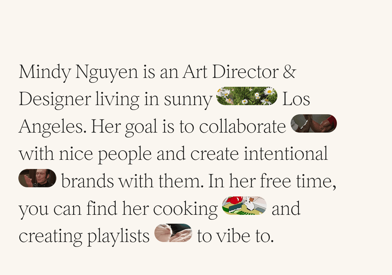 Screenshot of mindynguyen.me