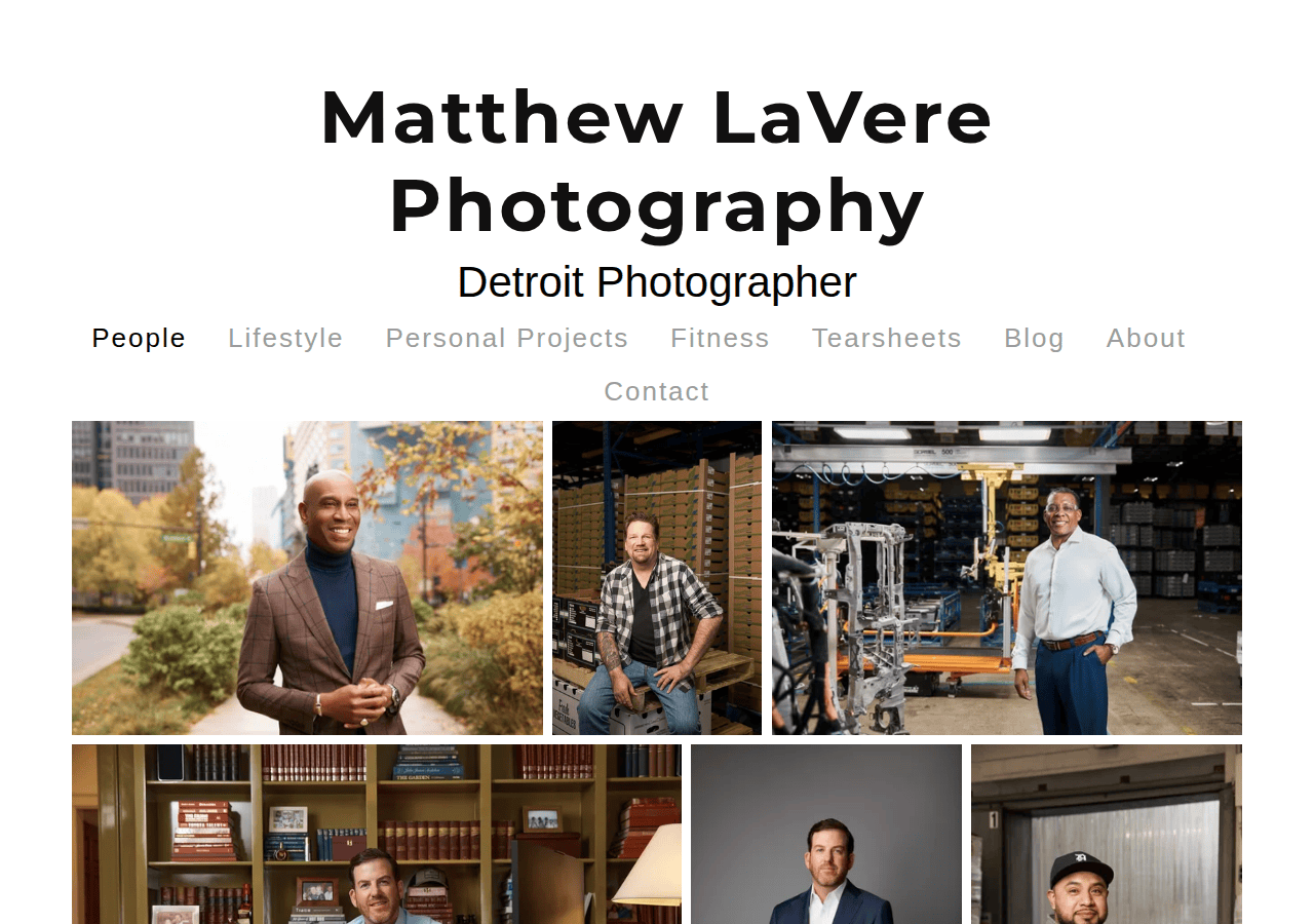 Screenshot of mattlavere.com
